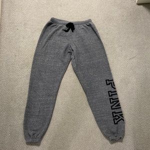 Gray PINK sweatpants
